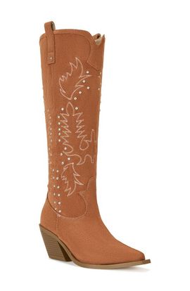 AZALEA WANG AZALEA WANG Beckett Pointed Toe Knee High Western Boot