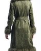 AZALEA WANG AZALEA WANG Belted Faux Suede Coat with Faux Fur Trim - 2