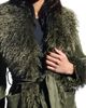 AZALEA WANG AZALEA WANG Belted Faux Suede Coat with Faux Fur Trim - 4