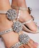 AZALEA WANG Azalea Wang Bestella embellished caged high heels in silver - 2