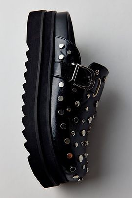 Azalea Wang Azalea Wang Billie Studded Platform Clogs in Black, Women's at Urban Outfitters