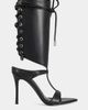 Azalea Wang Azalea Wang Bohdi Lace-Up Stiletto Heel in Black, Women's at Urban Outfitters - 1