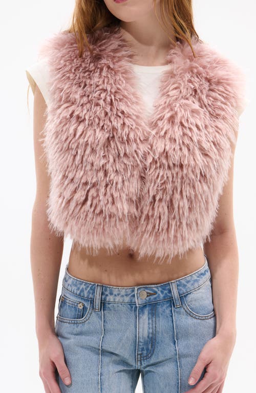 AZALEA WANG AZALEA WANG Camille Faux Fur Crop Vest