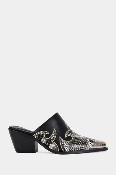 Azalea Wang Azalea Wang Cecily Western Mule in Black, Women's at Urban Outfitters