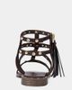 Azalea Wang Azalea Wang Chalice Gladiator Sandal in Chocolate, Women's at Urban Outfitters - 3