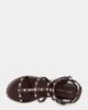 Azalea Wang Azalea Wang Chalice Gladiator Sandal in Chocolate, Women's at Urban Outfitters - 4