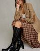Azalea Wang Azalea Wang Chapell Black Patent Boots in Black, Women's at Urban Outfitters - 1