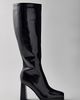 Azalea Wang Azalea Wang Chapell Black Patent Boots in Black, Women's at Urban Outfitters - 5