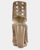 Azalea Wang Azalea Wang Circos Wedge Bootie in Brown, Women's at Urban Outfitters - 4