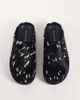 AZALEA WANG Azalea Wang clogs in faux deer hair in black and white-Multi - 2