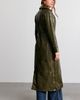 Azalea Wang Azalea Wang Coren Long Faux Leather Trench Coat Jacket in Olive, Women's at Urban Outfitters - 3