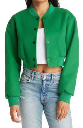 AZALEA WANG AZALEA WANG Crop Bomber Jacket
