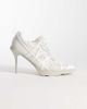 AZALEA WANG Azalea Wang Crosswalk platform sporty pointed heels with laces in light gray - 1