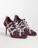 AZALEA WANG Azalea Wang Crosswalk platform sporty pointed heels with laces in red and white - 2