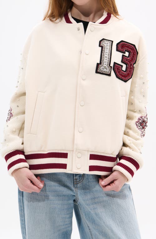 AZALEA WANG AZALEA WANG Crystal 13 Logo Bomber Jacket