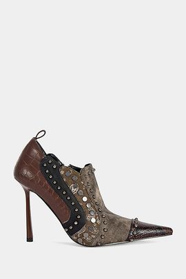 Azalea Wang Azalea Wang Dariah Stiletto Bootie in Chocolate, Women's at Urban Outfitters