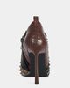 Azalea Wang Azalea Wang Dariah Stiletto Bootie in Chocolate, Women's at Urban Outfitters - 3