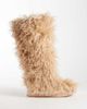 AZALEA WANG Azalea Wang Denton furry knee boots in beige-NEUTRAL - 1