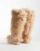 AZALEA WANG Azalea Wang Denton furry knee boots in beige-NEUTRAL - 2