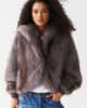 Azalea Wang Azalea Wang Dusk Oversized Hooded Faux Fur Jacket in Grey, Women's at Urban Outfitters - 3