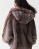 Azalea Wang Azalea Wang Dusk Oversized Hooded Faux Fur Jacket in Grey, Women's at Urban Outfitters - 6