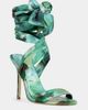 Azalea Wang Azalea Wang Elzon Wrap-Around Stiletto Heel in Green, Women's at Urban Outfitters - 2