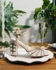 Azalea Wang Azalea Wang Esteva Pearl Block Heel Sandal in White, Women's at Urban Outfitters - 2
