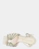 Azalea Wang Azalea Wang Esteva Pearl Block Heel Sandal in White, Women's at Urban Outfitters - 5