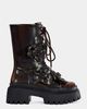 Azalea Wang Azalea Wang Etra Floral Platform Bootie in Espresso, Women's at Urban Outfitters - 1