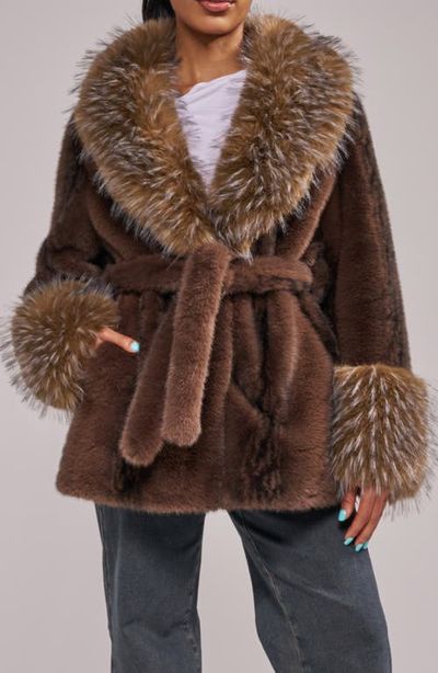 AZALEA WANG AZALEA WANG Evara Faux Fur Jacket