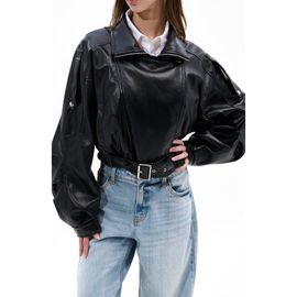 AZALEA WANG AZALEA WANG Faux Leather Moto Jacket