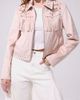 Azalea Wang Azalea Wang Finlee Fringe Suede Jacket in Blush, Women's at Urban Outfitters - 1