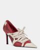 Azalea Wang Azalea Wang Firestring Lace-Up Stiletto Pump Shoe in Red, Women's at Urban Outfitters - 2