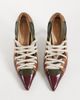 AZALEA WANG Azalea Wang Firestring sporty heeled pumps with laces in olive multi-Green - 2