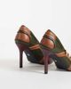 AZALEA WANG Azalea Wang Firestring sporty heeled pumps with laces in olive multi-Green - 4