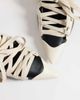 AZALEA WANG Azalea Wang Firestring sporty pointed heels with laces in black and cream - 3