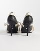 AZALEA WANG Azalea Wang Firestring sporty pointed heels with laces in black and cream - 4