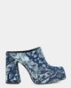 Azalea Wang Azalea Wang Florea Platform Mule in Denim, Women's at Urban Outfitters - 2