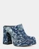 Azalea Wang Azalea Wang Florea Platform Mule in Denim, Women's at Urban Outfitters - 3