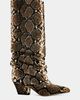 Azalea Wang Azalea Wang Francoise Snake Print Block Boot in Brown, Women's at Urban Outfitters - 1