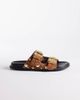 AZALEA WANG Azalea Wang Gerbald studded flat sandals in tan-Brown - 1