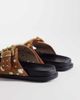 AZALEA WANG Azalea Wang Gerbald studded flat sandals in tan-Brown - 4