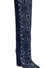 AZALEA WANG AZALEA WANG Gianna Snake Print Wedge Knee High Boot - 1