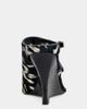 Azalea Wang Azalea Wang Giannis Calf Hair Wedge Sandal in Black, Women's at Urban Outfitters - 3