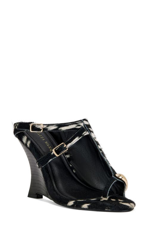 AZALEA WANG AZALEA WANG Giannis Genuine Calf Hair Wedge Sandal