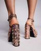 AZALEA WANG Azalea Wang Hananiah studded chunky platforms in floral black - 4
