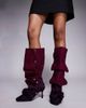 AZALEA WANG Azalea Wang Imogine stiletto heel studded knee boots in purple - 2