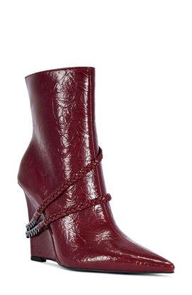 AZALEA WANG AZALEA WANG Jacques Pointed Toe Wedge Bootie