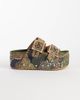 AZALEA WANG Azalea Wang Jainna flatform buckle sandals in brown and green - 2