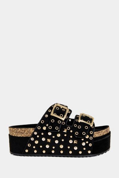 Azalea Wang Azalea Wang Kaegan Flatform Sandal in Black, Women's at Urban Outfitters